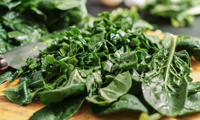 Spinach is a nutritional powerhouse - and perfect for your breakfast. It is an integral part of your omelet. Just make sure you wash and dry!